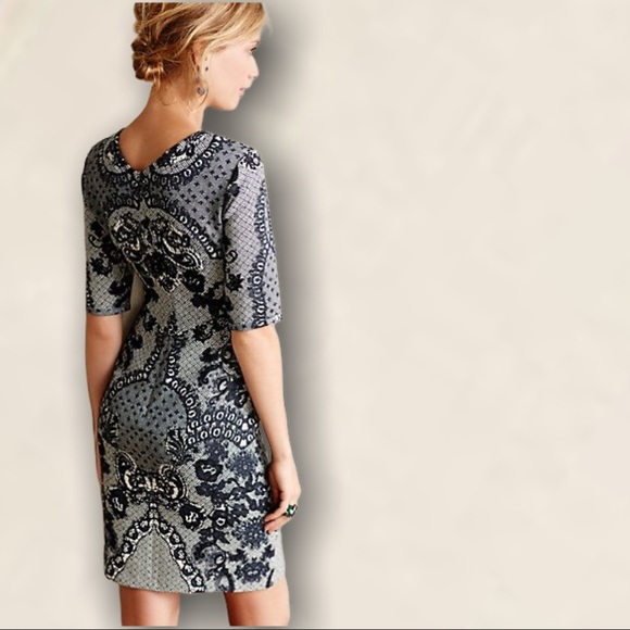 Anthropologie Yoana Baraschi Sketched Lace Dress - Picture 2 of 11